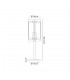 Table Lamp, 1 Light E27, Polished Chrome - 2