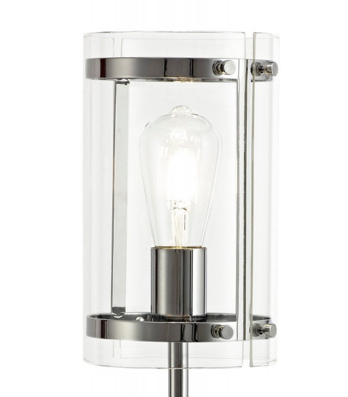 Table Lamp, 1 Light E27, Polished Chrome - 5