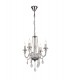 Chandelier Ceiling Pendant, 4 Light E14, Polished Chrome, Clear Glass, Crystal - 1
