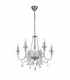 Chandelier Ceiling Pendant, 6 Light E14, Polished Chrome, Clear Glass, Crystal, (ITEM REQUIRES CONSTRUCTION, CONNECTION) - 3