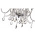Chandelier Ceiling Pendant, 6 Light E14, Polished Chrome, Clear Glass, Crystal, (ITEM REQUIRES CONSTRUCTION, CONNECTION) - 6