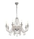Chandelier Ceiling Pendant, 8 Light E14, Polished Chrome, Clear Glass, Crystal, (ITEM REQUIRES CONSTRUCTION, CONNECTION) - 1