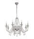 Chandelier Ceiling Pendant, 8 Light E14, Polished Chrome, Clear Glass, Crystal, (ITEM REQUIRES CONSTRUCTION, CONNECTION) - 3