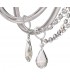 Chandelier Ceiling Pendant, 8 Light E14, Polished Chrome, Clear Glass, Crystal, (ITEM REQUIRES CONSTRUCTION, CONNECTION) - 8