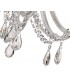 Chandelier Ceiling Pendant, 8 Light E14, Polished Chrome, Clear Glass, Crystal, (ITEM REQUIRES CONSTRUCTION, CONNECTION) - 9