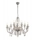 Chandelier Ceiling Pendant, 12 Light E14, Polished Chrome, Clear Glass, Crystal, (ITEM REQUIRES CONSTRUCTION, CONNECTION) - 1