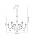 Chandelier Ceiling Pendant, 12 Light E14, Polished Chrome, Clear Glass, Crystal, (ITEM REQUIRES CONSTRUCTION, CONNECTION) - 2