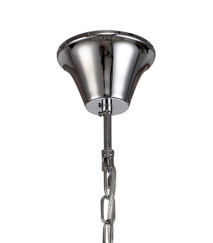 Chandelier Ceiling Pendant, 12 Light E14, Polished Chrome, Clear Glass, Crystal, (ITEM REQUIRES CONSTRUCTION, CONNECTION) - 4