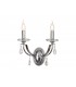 Wall Lamp 2 Candle Light E14, Polished Chrome, Satin Nickel, Clear Crystal - 1