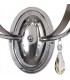 Wall Lamp 2 Candle Light E14, Polished Chrome, Satin Nickel, Clear Crystal - 4