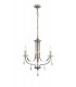 Ceiling Chandelier Pendant 3 Light E14 Polished Chrome, Satin Nickel, Clear Crystal - 1