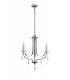 Ceiling Chandelier Pendant 3 Light E14 Polished Chrome, Satin Nickel, Clear Crystal - 3