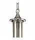 Ceiling Chandelier Pendant 3 Light E14 Polished Chrome, Satin Nickel, Clear Crystal - 5