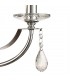 Ceiling Chandelier Pendant 3 Light E14 Polished Chrome, Satin Nickel, Clear Crystal - 7