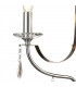 Ceiling Chandelier Pendant 3 Light E14 Polished Chrome, Satin Nickel, Clear Crystal - 9