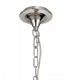 Ceiling Chandelier Pendant 5 Light E14, Polished Chrome & Satin Nickel, Clear Crystal - 4
