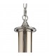 Ceiling Chandelier Pendant 5 Light E14, Polished Chrome & Satin Nickel, Clear Crystal - 5