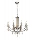Ceiling Chandelier Pendant 8 Light E14 Polished Chrome, Satin Nickel, Clear Crystal - 1