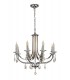 Ceiling Chandelier Pendant 8 Light E14 Polished Chrome, Satin Nickel, Clear Crystal - 3