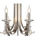 Ceiling Chandelier Pendant 8 Light E14 Polished Chrome, Satin Nickel, Clear Crystal - 6