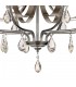 Ceiling Chandelier Pendant 8 Light E14 Polished Chrome, Satin Nickel, Clear Crystal - 8