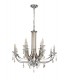 Ceiling Chandelier Pendant 12 Light E14 Polished Chrome, Satin Nickel, Clear Crystal - 3
