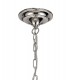 Ceiling Chandelier Pendant 12 Light E14 Polished Chrome, Satin Nickel, Clear Crystal - 4