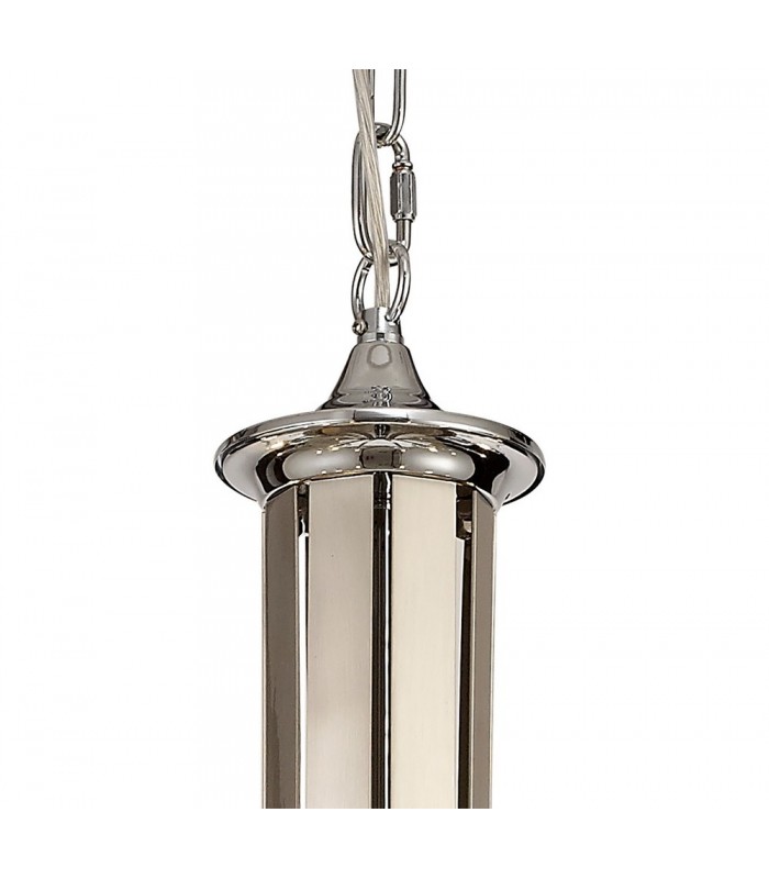 Ceiling Chandelier Pendant 12 Light E14 Polished Chrome, Satin Nickel, Clear Crystal - 5