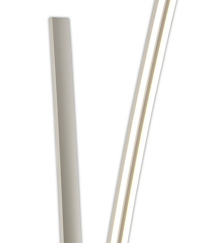 2 Light Floor Lamp Dimmable, 16W, 20W LED, 4000K, 2270lm, White - 6