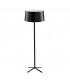 3 Light Floor Lamp with Black Fabric Shade, E27 - 1
