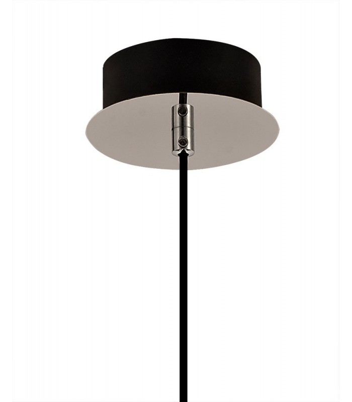Ceiling Pendant, 1 x 8W LED, 4000K, 720lm, Smoked, Black - 4