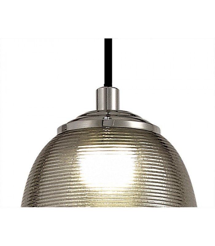 Ceiling Pendant, 1 x 8W LED, 4000K, 720lm, Smoked, Black - 5