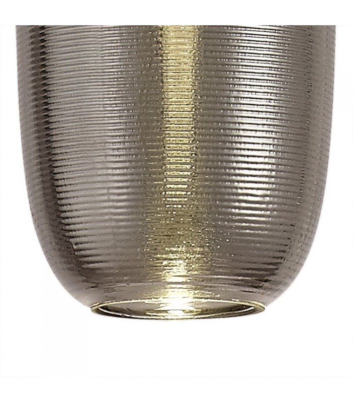 Ceiling Pendant, 1 x 8W LED, 4000K, 720lm, Smoked, Black - 7