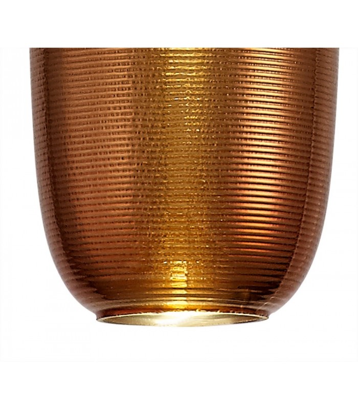 Ceiling Pendant, 1 x 8W LED, 4000K, 720lm, Copper, Black - 7