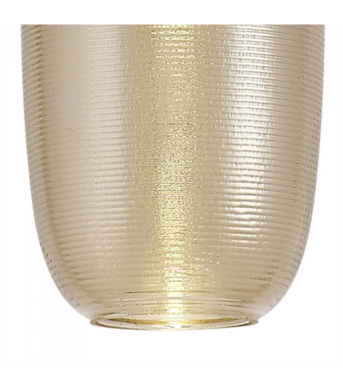 Ceiling Pendant, 1 x 8W LED, 4000K, 720lm, Champagne, Black - 7