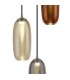 Multiple Ceiling Cluster Pendant, 3 x 8W LED, 4000K, 2160lm, Smoked, Copper & Champagne, Black - 6