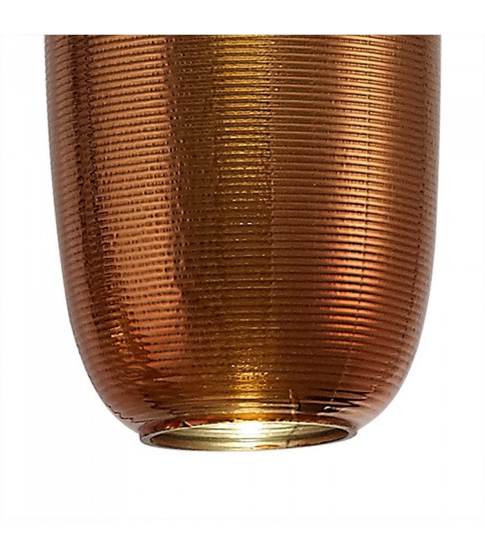 Multiple Ceiling Cluster Pendant, 3 x 8W LED, 4000K, 2160lm, Smoked, Copper & Champagne, Black - 7