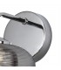 Wall Light Switched, 1 x 8W LED, 4000K, Smoked, Polished Chrome - 4
