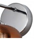 Wall Light Switched, 1 x 8W LED, 4000K, Copper, Polished Chrome - 4