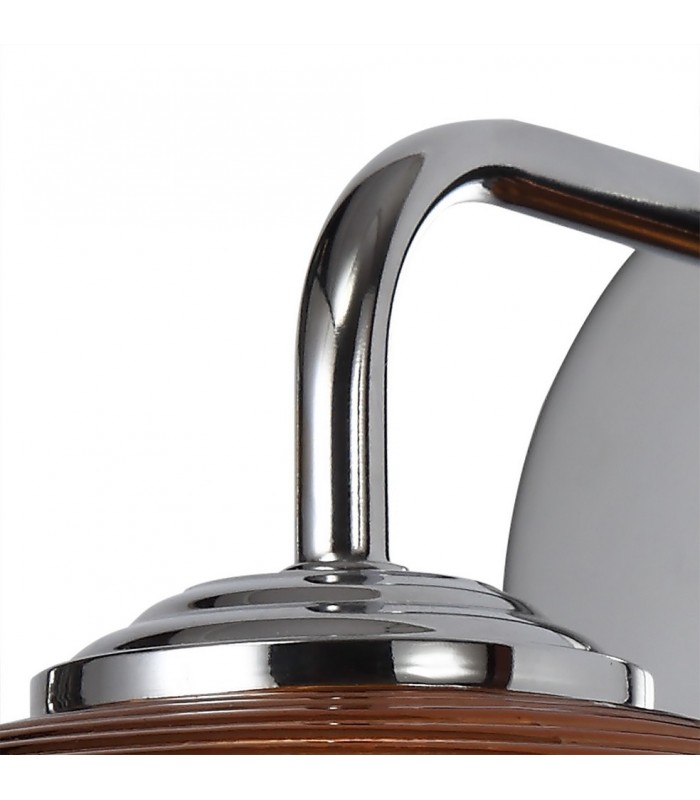 Wall Light Switched, 1 x 8W LED, 4000K, Copper, Polished Chrome - 5