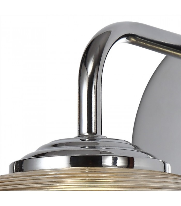 Wall Light Switched, 1 x 8W LED, 4000K, Champagne, Polished Chrome - 5