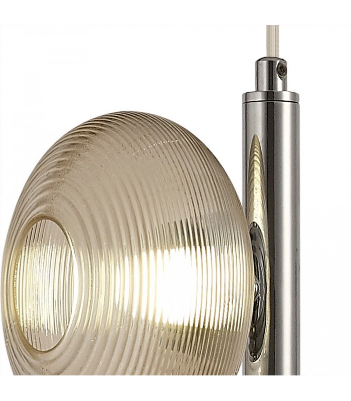 Multiple Ceiling Pendant, 3 x 8W LED, 4000K, Smoked, Copper & Champagne, Polished Chrome - 5