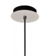 Ceiling Dome Pendant, 1 x E27, Black Smoke & Clear, Polished Chrome - 4
