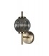 Wall Lamp, 1 x G9, Antique Brass, Smoked Glass - 3