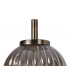 Wall Lamp, 1 x G9, Antique Brass, Smoked Glass - 9