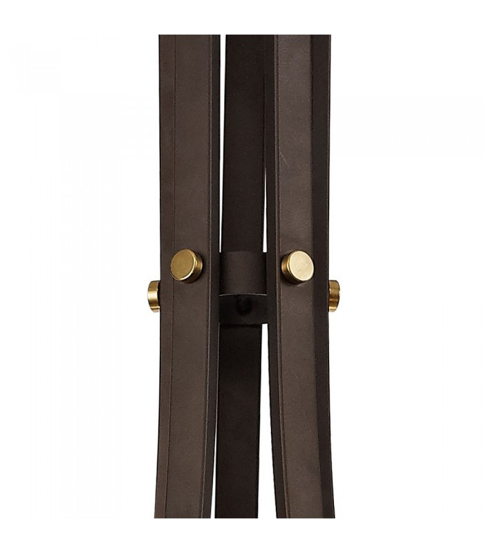 Ceiling Pendant 5 Light E27, Brown Oxide, Bronze With Clear Glass Shades - 6