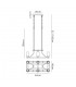 Linear Ceiling Pendant 6 Light E27, Brown Oxide, Bronze With Clear Glass Shades - 2