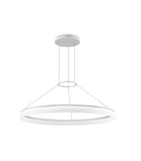 Integrated LED 1 Light Dimmable Large Ceiling Pendant White - 1