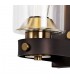 Wall Lamp 1 Light E27, Brown Oxide, Bronze With Clear Glass Shades - 5