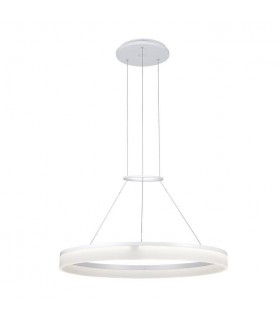 Integrated LED 1 Light Dimmable Medium Ceiling Pendant White - 1